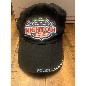 National Night Out 2011 Police Community Embroidered Strap Back Ball Cap